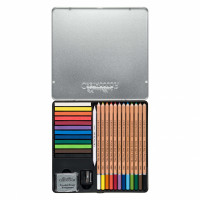 Набор для рисования Cretacolor `THE PASTEL BASIC BOX` в металлической коробке